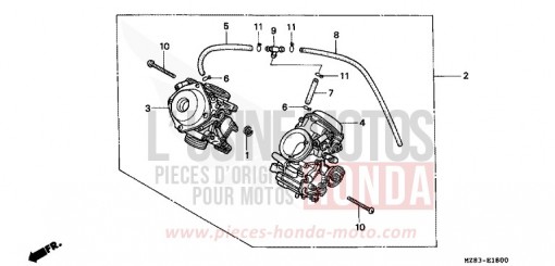 CARBURATEUR (ENS.) VT600CR de 1994